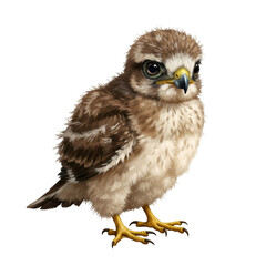 Fototapeta premium owl on white background