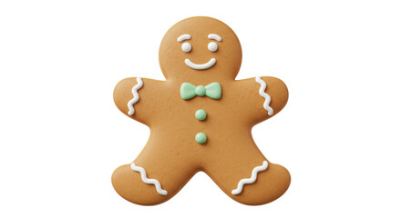 Isolated Gingerbread Man