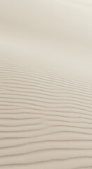 Obraz premium Subtle Waves on Soft Beige Sand Abstracted for Minimalist Phone Wallpaper. Generative AI