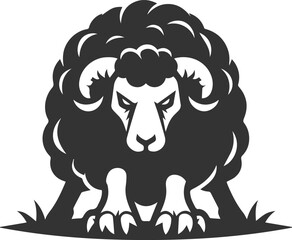 Vector sheep animal silhouette