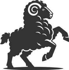 Vector sheep animal silhouette