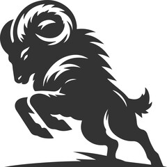 Vector sheep animal silhouette