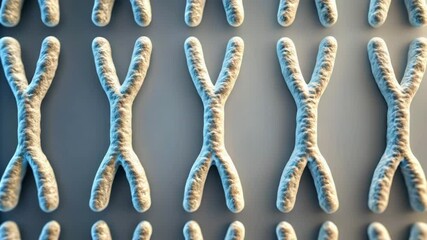 A digital visualization illustrating the process of telomere shortening in cells.