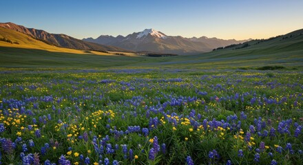 Fototapeta premium Mountain Meadow Photo