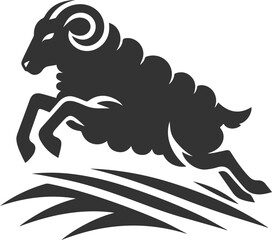 Vector sheep animal silhouette