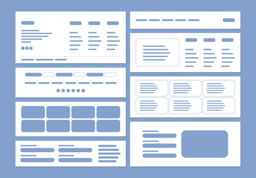 Footer Wireframe UX Design Template