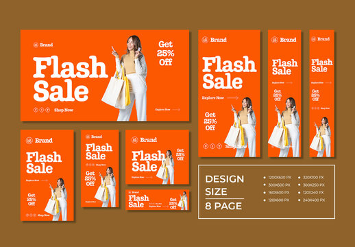 Flash Sale Web Banner Set