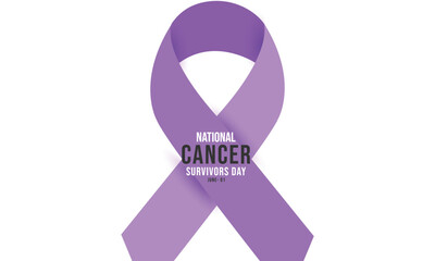 National Cancer Survivors Day. background, banner, card, poster, template. Vector illustration.