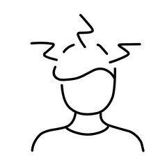 Panic disorder vector icon
