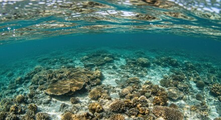 Obraz premium Underwater Coral Reef Photo