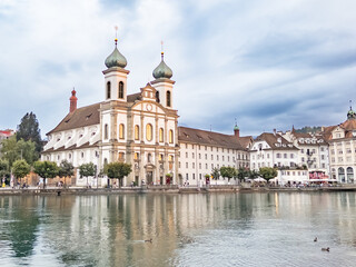 The Historic Jesuit Church in Lucerne, Switzerland