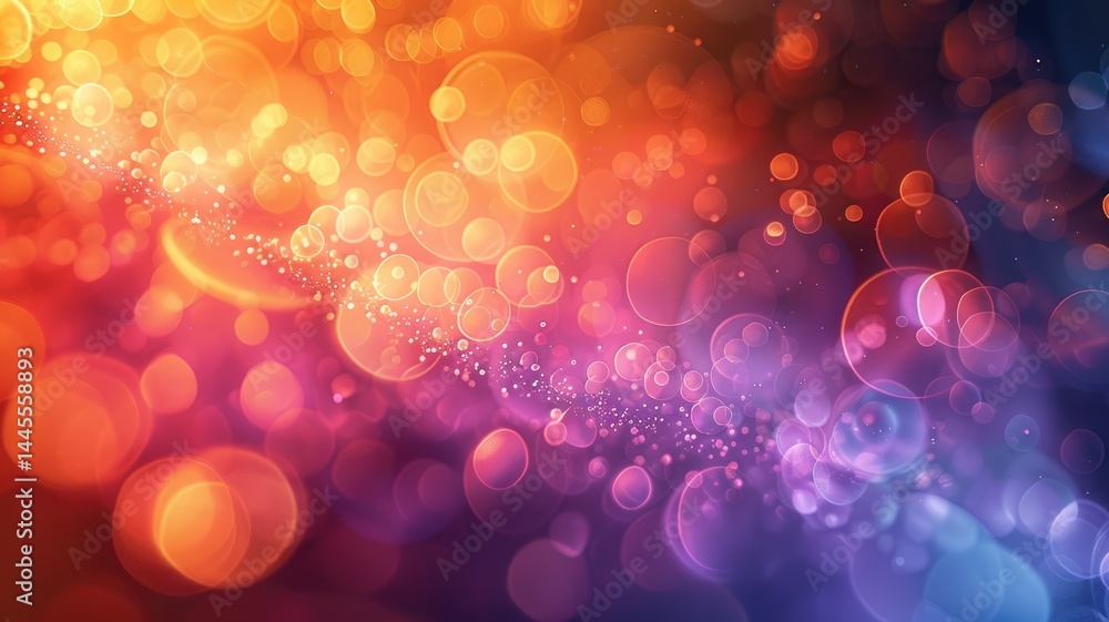 Poster abstract picture vibrant particle scatter around create seamless pattern with beautiful color backgr