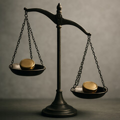 Unwucht &ndash; Schiefe Waage mit gleichen Gewichten Imbalance &ndash; Tilted Scale with Equal Weights