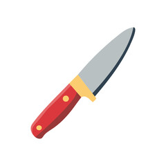 Simple Kitchen Knife Illustration for Cooking or Culinary Themes