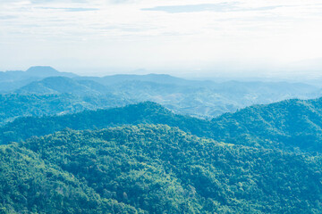 Landscape view of mountains at Chiang Mai Province North of Thailand.