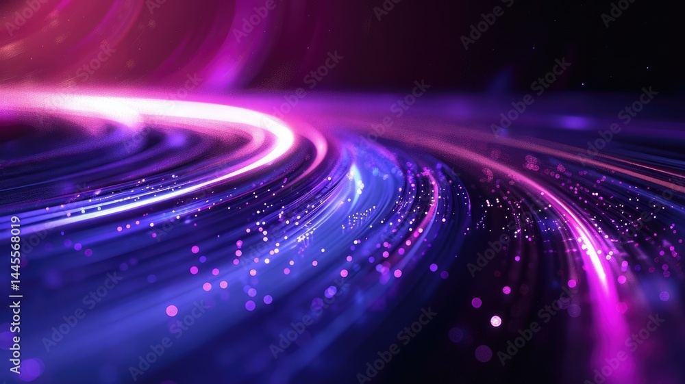 Poster a stunning abstract background featuring vibrant and dynamic lines and lights. perfect for tech-them