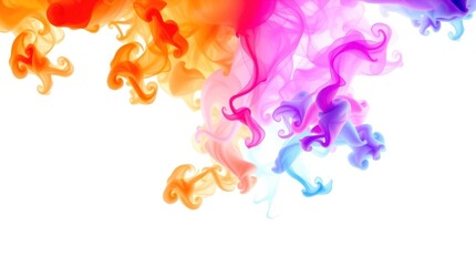 Vibrant color swirls in liquid, abstract art