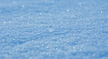 Obraz premium Snow Texture Sparkling in Winter Sunlight Macro View