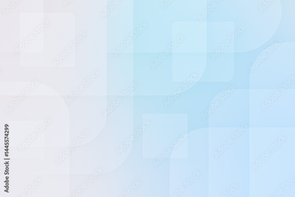 Poster this corporate background conveys strategy and decision through overlapping shapes in soft pastel to