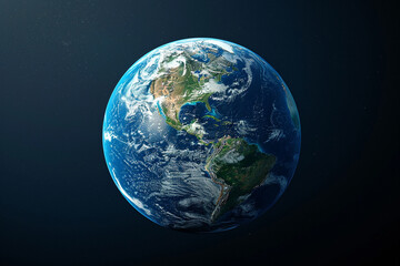 A stunning top down view of Earths diverse continents, oceans, and landscapes, beautifully capturing the intricate details of our planets surface    