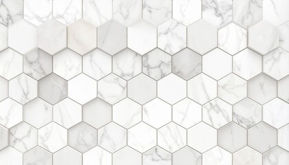 Naklejka premium Abstract Architecture Hexagonal Marble Tile Pattern Design