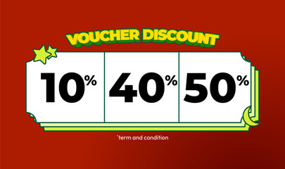 Design voucher discount sale promo