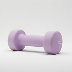 Obraz premium Lavender Dumbbell: Fitness Equipment for Home Workouts