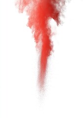 Red powder explosion
