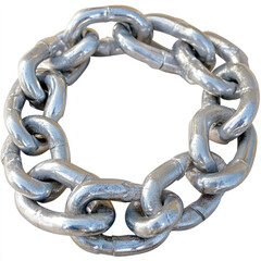 Fototapeta premium rusty chain isolated on white