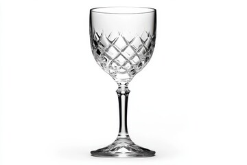 Elegant Crystal Wine Glass Diamond Cut Design Sparkling Clarity Perfect for Special Occasions