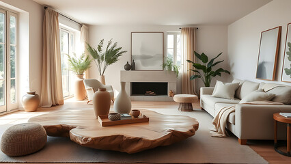 modern living room with sofa
