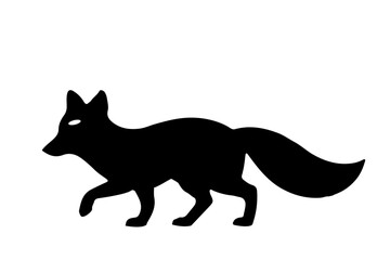 A SMALL FOX IS RUNNING