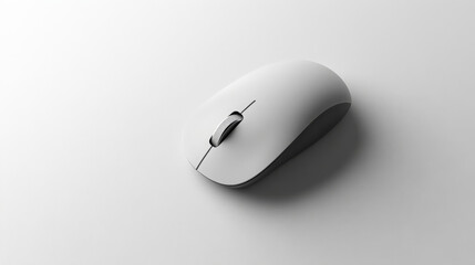 Modern wireless computer mouse showcased cleanly against a white background