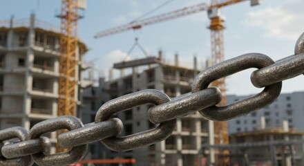 Construction Site Secured: A Strong Chain Against Risks in Modern Building Projects