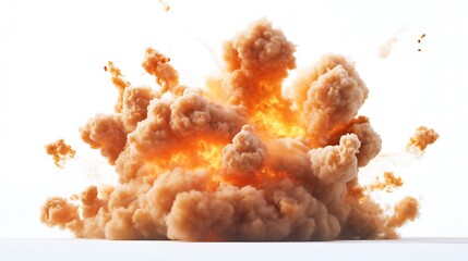 Fiery explosion smoke debris burst wallpapers