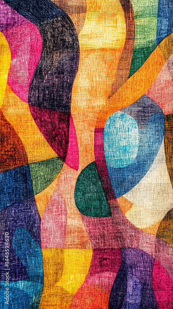 Poster abstract colorful pattern design