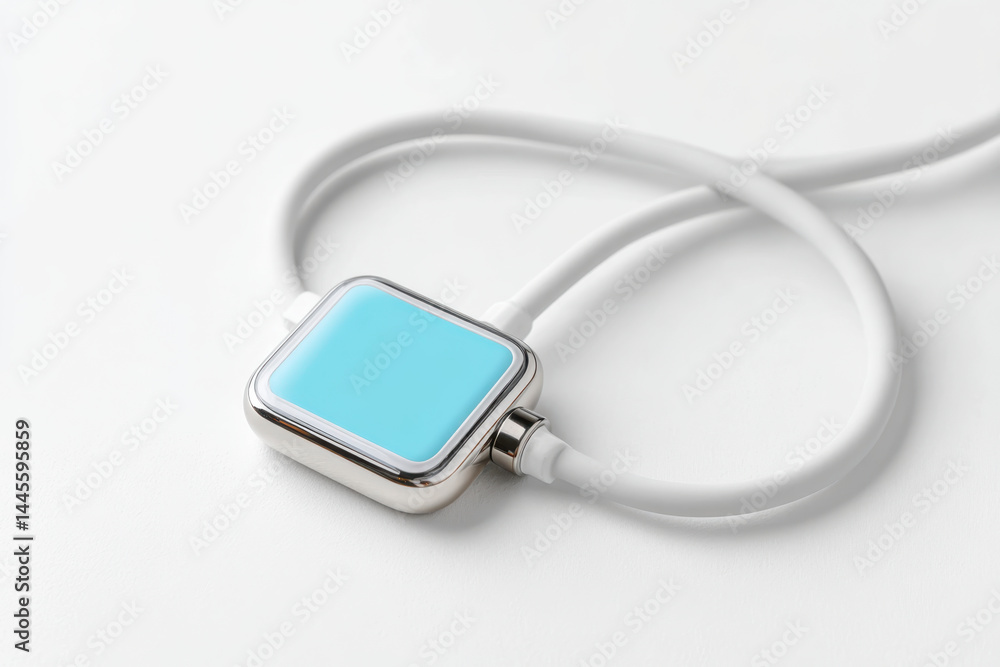 Poster medical device with cloud data network visualization concept for health