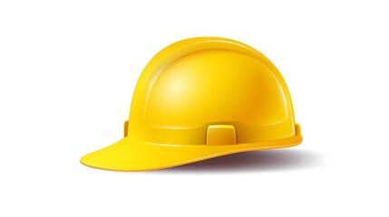 Fototapeta premium Professional Labour Day Design Template for Celebrating with Safety Yellow Hard Hat