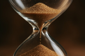 Time passing through hourglass reminds us that eviction notices and debt deadlines approach quickly, urging timely action and calm resolve