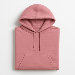 Pink Hoodie Design Mockup Template