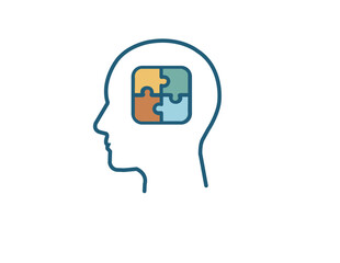  Cognitive Rehabilitation & Mental Puzzle Concept Icon