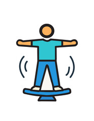  Balance Board Therapy Icon   
