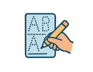  Handwriting Practice for Kids – Pencil Tracing Letters Icon