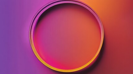 Obraz premium Abstract circular frame on gradient background