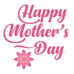 Happy Mother’s Day with Flower Graphic