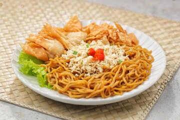 Indonesia, 27 february 2025. Mie Gacoan. Gacoan noodles are a contemporary culinary dish that is currently popular in Indonesia. Like Fried yamin noodles