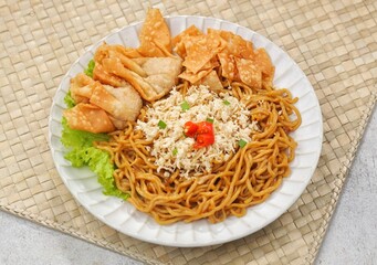 Indonesia, 27 february 2025. Mie Gacoan. Gacoan noodles are a contemporary culinary dish that is currently popular in Indonesia. Like Fried yamin noodles