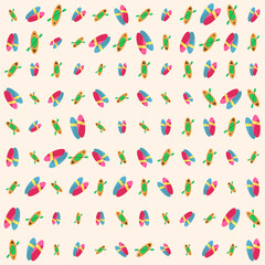 Kayak and Surfboard Pattern