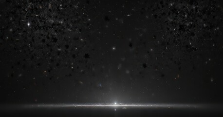 Obraz premium Myriad stars twinkle vibrantly against an inky black canvas , sparkle, night