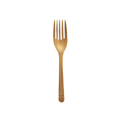 Eco-Friendly Bamboo Fork with Creamy Residue - Sustainable Cutlery